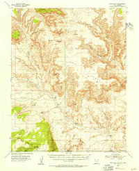 Download a high-resolution, GPS-compatible USGS topo map for Nipple Butte, UT (1956 edition)