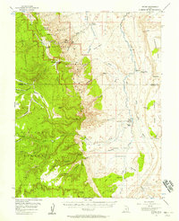 Download a high-resolution, GPS-compatible USGS topo map for Notom, UT (1958 edition)
