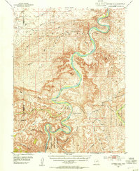 preview thumbnail of historical topo map of Uintah County, UT in 1953
