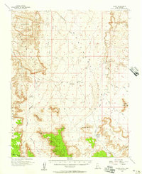 Download a high-resolution, GPS-compatible USGS topo map for Oljeto, UT (1957 edition)