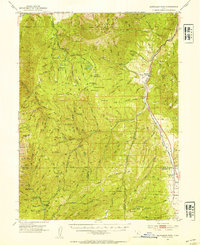 preview thumbnail of historical topo map of Utah County, UT in 1952