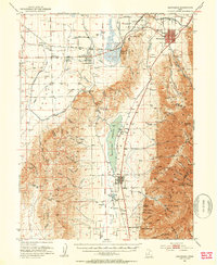Download a high-resolution, GPS-compatible USGS topo map for Santaquin, UT (1953 edition)
