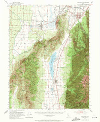 Download a high-resolution, GPS-compatible USGS topo map for Santaquin, UT (1971 edition)