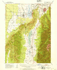 Download a high-resolution, GPS-compatible USGS topo map for Santaquin, UT (1953 edition)