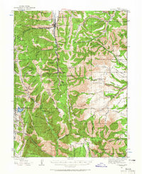Download a high-resolution, GPS-compatible USGS topo map for Scofield, UT (1965 edition)