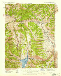 Download a high-resolution, GPS-compatible USGS topo map for Soldier Summit, UT (1958 edition)