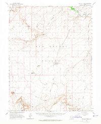 Download a high-resolution, GPS-compatible USGS topo map for The Flat Tops, UT (1965 edition)