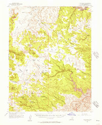 Download a high-resolution, GPS-compatible USGS topo map for The Wickiup, UT (1957 edition)