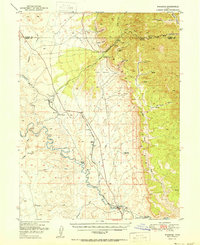 Download a high-resolution, GPS-compatible USGS topo map for Woodside, UT (1950 edition)