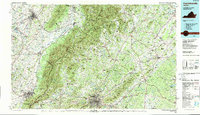 preview thumbnail of historical topo map of Albemarle County, VA in 1986