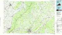 Download a high-resolution, GPS-compatible USGS topo map for Charlottesville, VA (1986 edition)