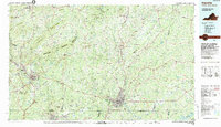preview thumbnail of historical topo map of Pittsylvania County, VA in 1984