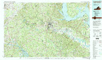 Download a high-resolution, GPS-compatible USGS topo map for Fredericksburg, VA (1984 edition)