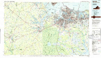 preview thumbnail of historical topo map of Southampton County, VA in 1985