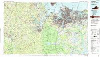 Download a high-resolution, GPS-compatible USGS topo map for Norfolk, VA (1989 edition)