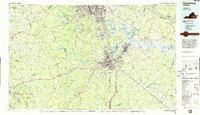 preview thumbnail of historical topo map of Chesterfield County, VA in 1984