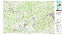 Download a high-resolution, GPS-compatible USGS topo map for Radford, VA (1983 edition)