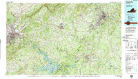 Download a high-resolution, GPS-compatible USGS topo map for Roanoke, VA (1989 edition)