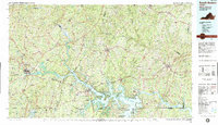 Download a high-resolution, GPS-compatible USGS topo map for South Boston, VA (1985 edition)