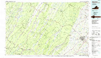 preview thumbnail of historical topo map of Augusta County, VA in 1986