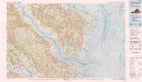 Download a high-resolution, GPS-compatible USGS topo map for Tappahannock, VA (1990 edition)