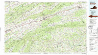 Download a high-resolution, GPS-compatible USGS topo map for Wytheville, VA (1988 edition)