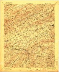 1911 Map of Abingdon, 1921 Print