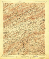 1911 Map of Abingdon, 1928 Print