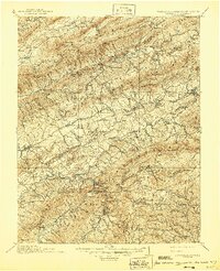 preview thumbnail of historical topo map of Abingdon, VA in 1911
