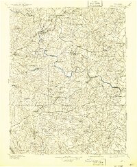 1897 Map of Dinwiddie County, VA, 1942 Print