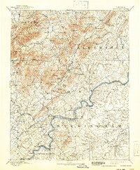 1892 Map of Buckingham, 1941 Print