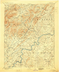 1892 Map of Buckingham, 1929 Print