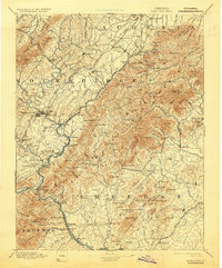1894 Map of Buena Vista, 1929 Print