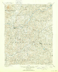 1893 Map of Farmville, 1951 Print