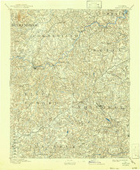 1893 Map of Farmville, 1943 Print
