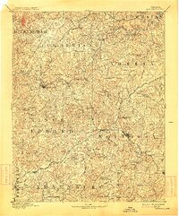 1893 Map of Farmville, 1914 Print