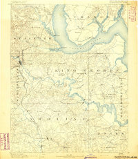 1892 Map of Fredericksburg