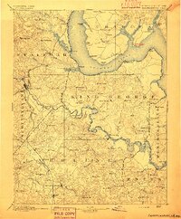 1894 Map of Fredericksburg