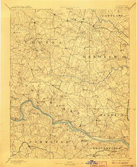 1892 Map of Goochland, 1908 Print