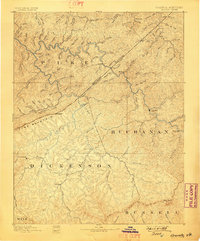 1892 Map of Grundy, 1898 Print