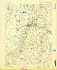 1891 Map of Harpers Ferry