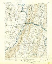 1893 Map of Harpers Ferry, 1945 Print