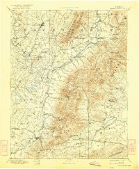1892 Map of Harrisonburg, 1922 Print
