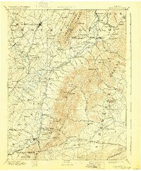 1892 Map of Harrisonburg, 1928 Print