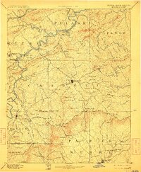1896 Map of Surry County, VA, 1911 Print