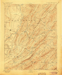1891 Map of Lewisburg, 1905 Print