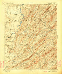 1891 Map of Lewisburg, 1923 Print