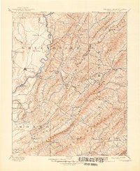 1891 Map of Lewisburg, 1948 Print