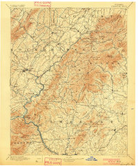 1894 Map of Lexington, 1900 Print