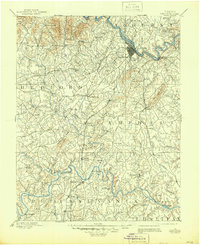 1892 Map of Lynchburg, 1944 Print
